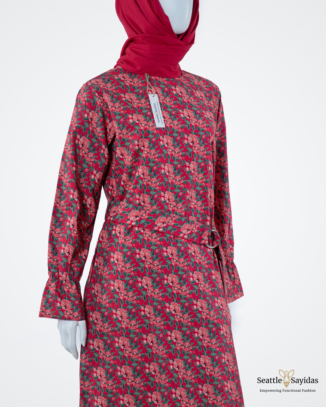 Long Tunics For Women Top Poet Tunic Dress in Viva Magenta - Seattle Sayidas