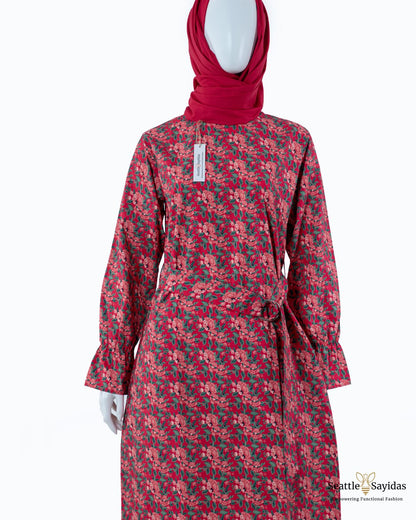 Long Tunics For Women Top Poet Tunic Dress in Viva Magenta - Seattle Sayidas