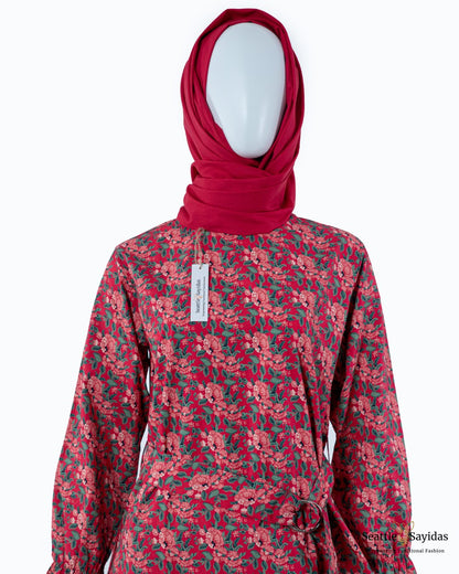 Long Tunics For Women Top Poet Tunic Dress in Viva Magenta - Seattle Sayidas